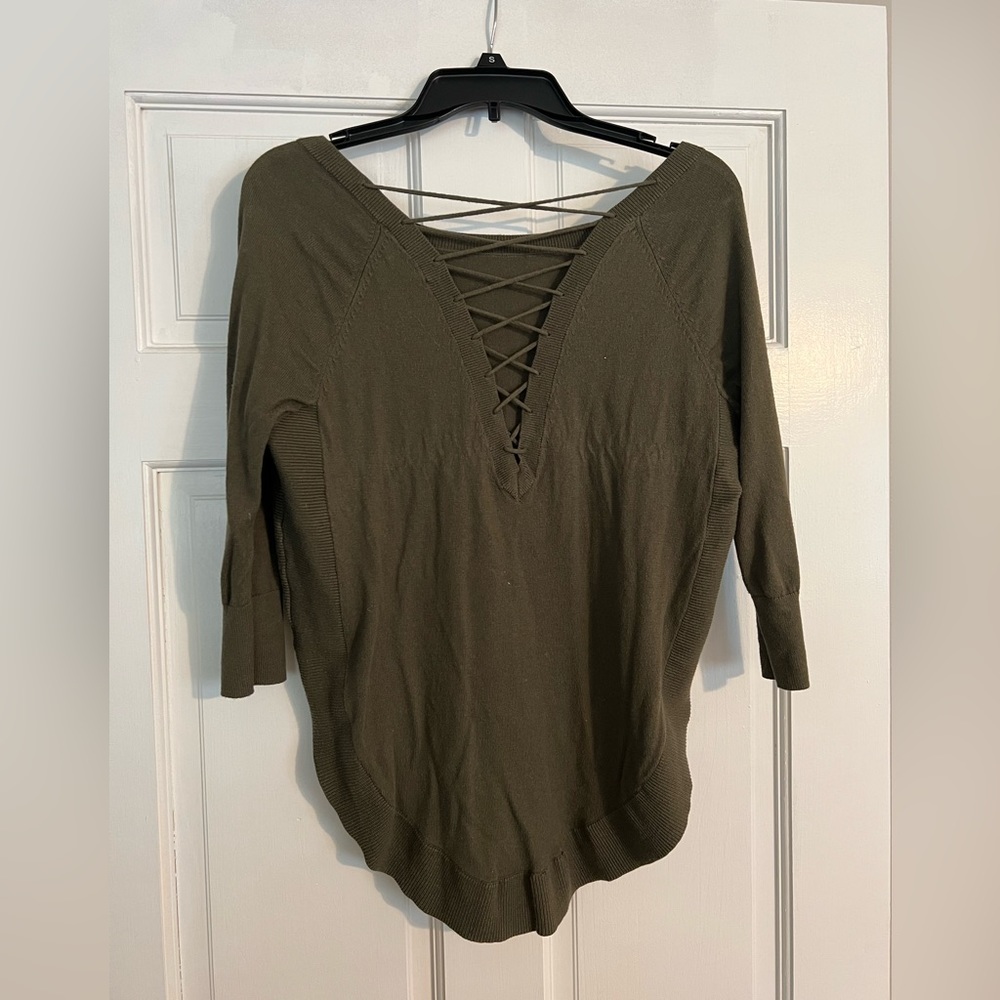 Express cross back sweater